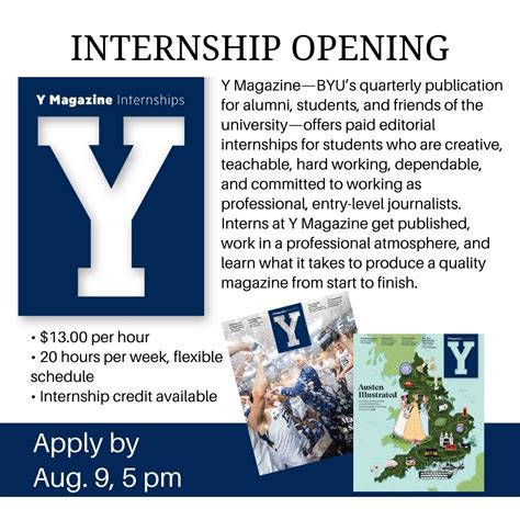 magazine writing internships.